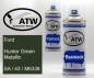 Preview: Ford, Hunter Green Metallic, SA / 43 / M6338: 400ml Sprühdose + 400ml Klarlack - Set, von ATW Autoteile West.